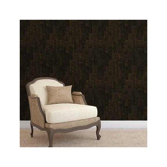 Papel de Parede Adesivo Madeira Escura 24861265