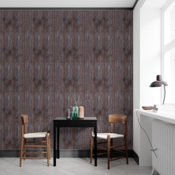 Papel de Parede Adesivo Madeira Marrom N012027
