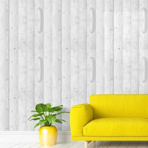 Papel de Parede Adesivo Madeira Rústica 48653261