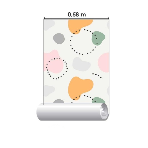 Papel de Parede Adesivo Manchas coloridas N06282