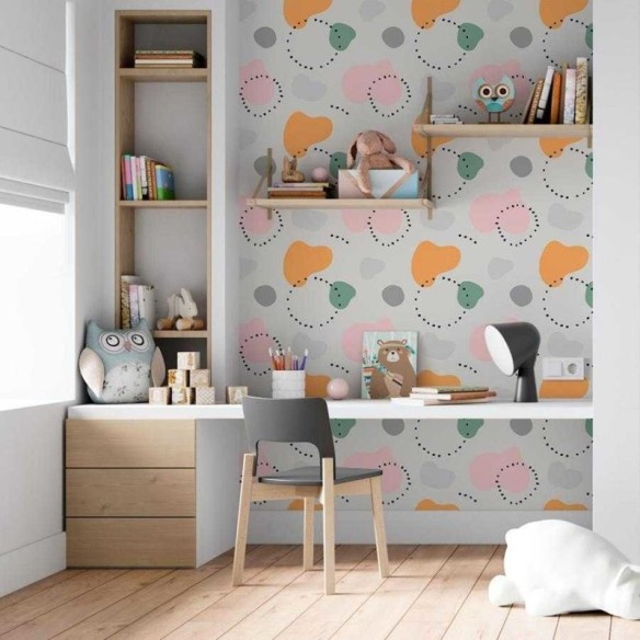 Papel de Parede Adesivo Manchas coloridas N06282