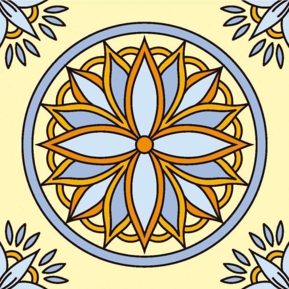 Papel de Parede Adesivo Mandala Ornamental 161248339