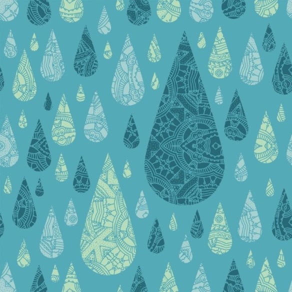 Papel de Parede Adesivo Mandalas em Gotas N012014
