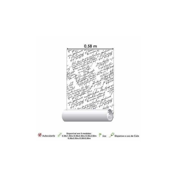 Papel de Parede Adesivo Manuscrito 698017627