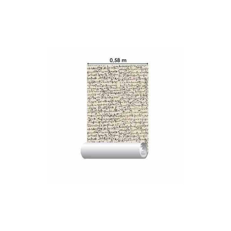 Papel de Parede Adesivo Manuscrito Russo 1115