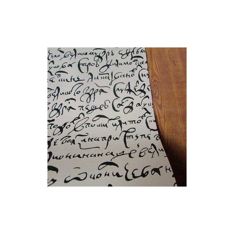 Papel de Parede Adesivo Manuscrito Russo 1115