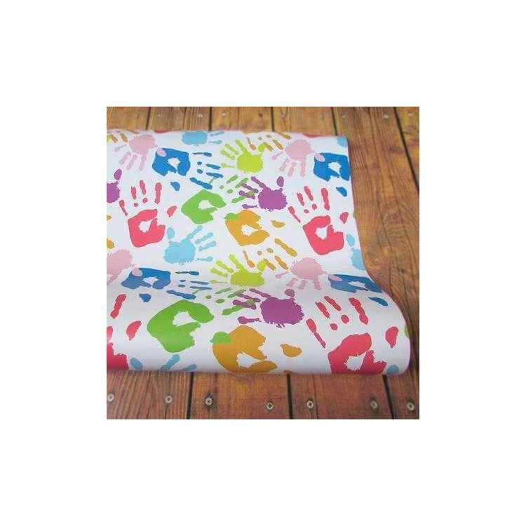 Papel de Parede Adesivo Mãos Coloridas 0170b