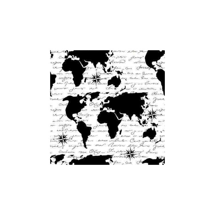 Papel de Parede Adesivo Mapa Retrô 50121