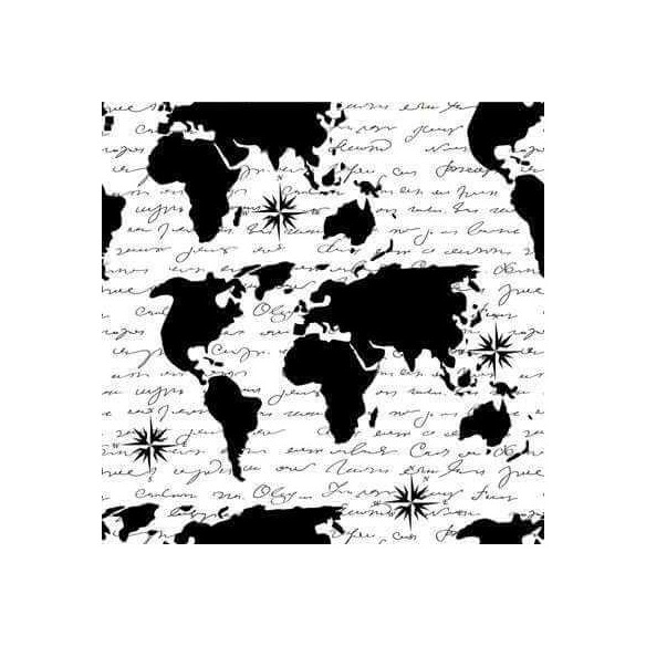 Papel de Parede Adesivo Mapa Retrô 50121