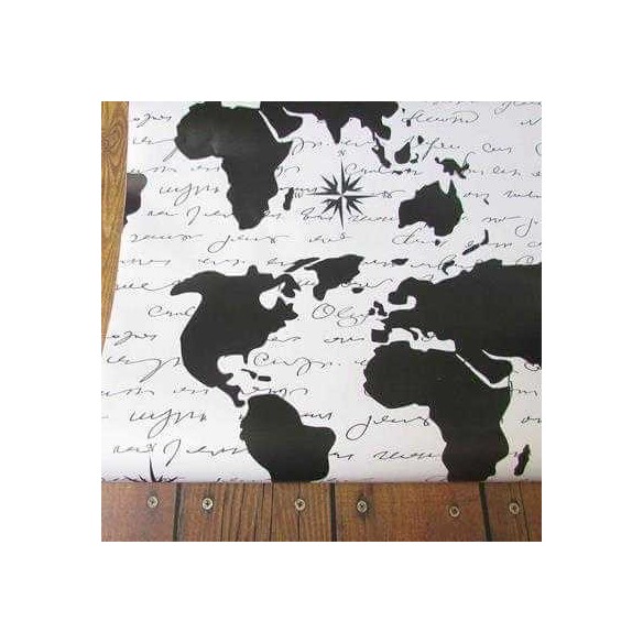 Papel de Parede Adesivo Mapa Retrô 50121
