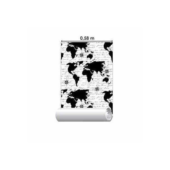 Papel de Parede Adesivo Mapa Retrô 50121