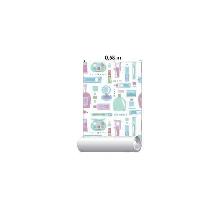 Papel de Parede Adesivo Maquiagem 355