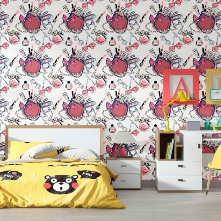 Papel de Parede Adesivo Maquiagens N012063