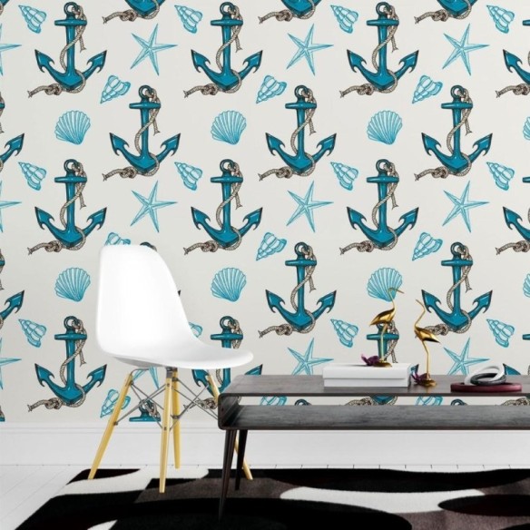 Papel de Parede Adesivo Marinha Oceano N015117