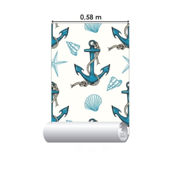 Papel de Parede Adesivo Marinha Oceano N015117