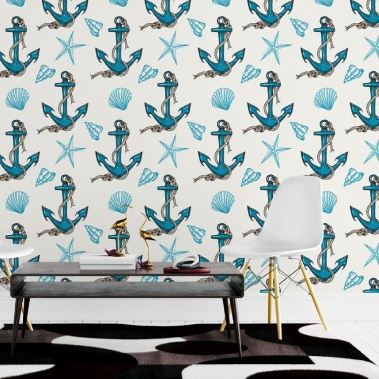 Papel de Parede Adesivo Marinha Oceano N015117