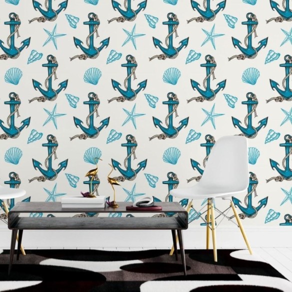 Papel de Parede Adesivo Marinha Oceano N015117