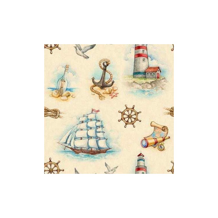 Papel de Parede Adesivo marinheiro mar navio...