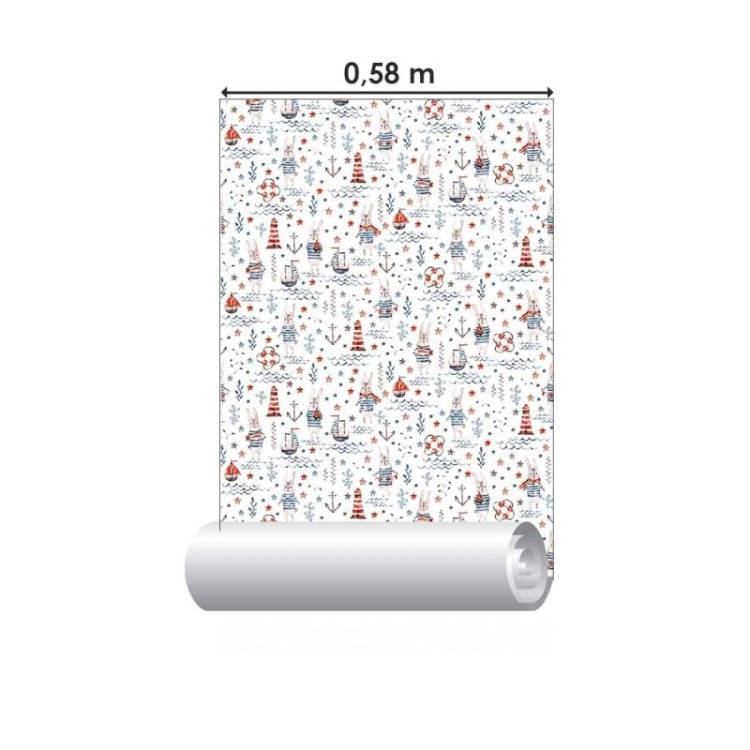 Papel de Parede Adesivo Marítimo N08202