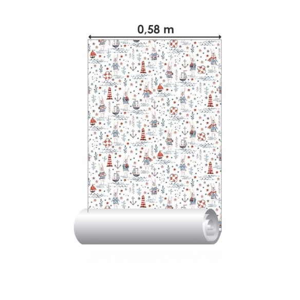 Papel de Parede Adesivo Marítimo N08202
