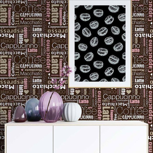 Papel de Parede Adesivo Marrom Café 59525731