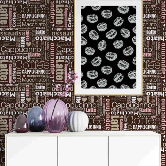 Papel de Parede Adesivo Marrom Café 59525731