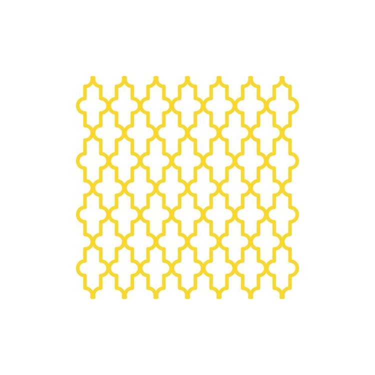 Papel de Parede Adesivo Marroquino Amarelo...