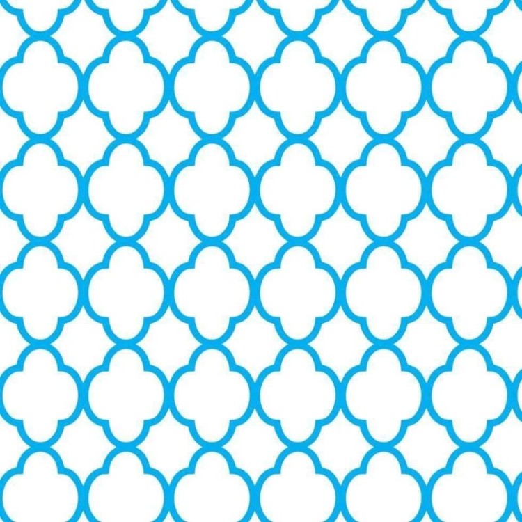 Papel de Parede Adesivo Marroquino Azul 0809187