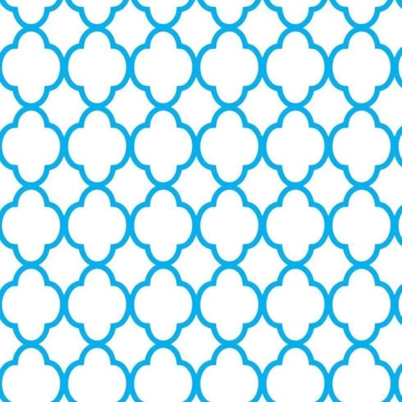 Papel de Parede Adesivo Marroquino Azul 0809187