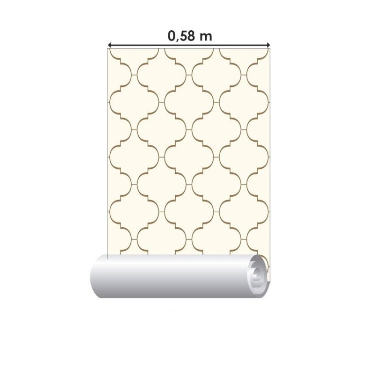 Papel de Parede Adesivo Marroquino Grades N015146