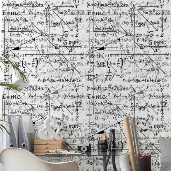 Papel de Parede Adesivo Matemática Escola 59380100