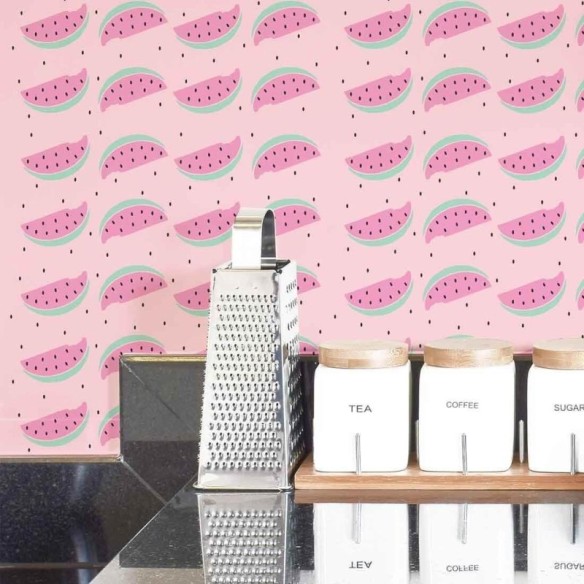 Papel de Parede Adesivo Melância Fruta 35294
