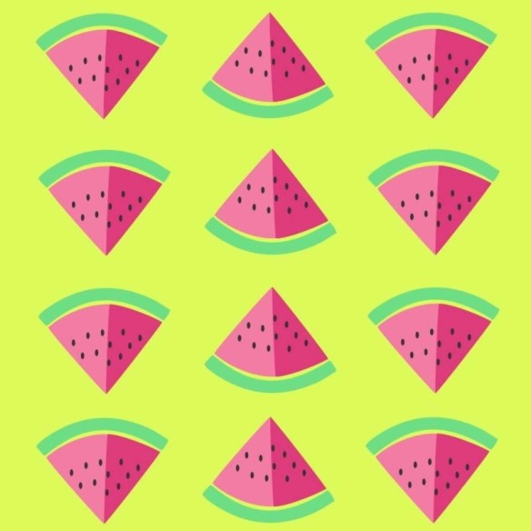 Papel de Parede Adesivo Melância Fruta 546356