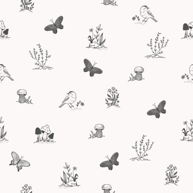 Papel de Parede Adesivo Minimalista Animais N04176