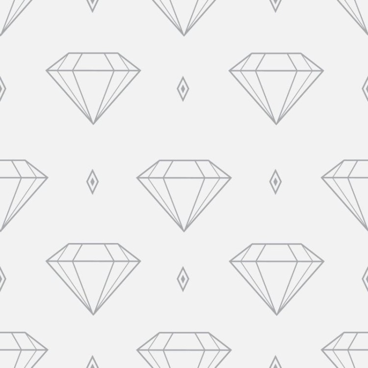 Papel de Parede Adesivo Minimalista Diamantes...