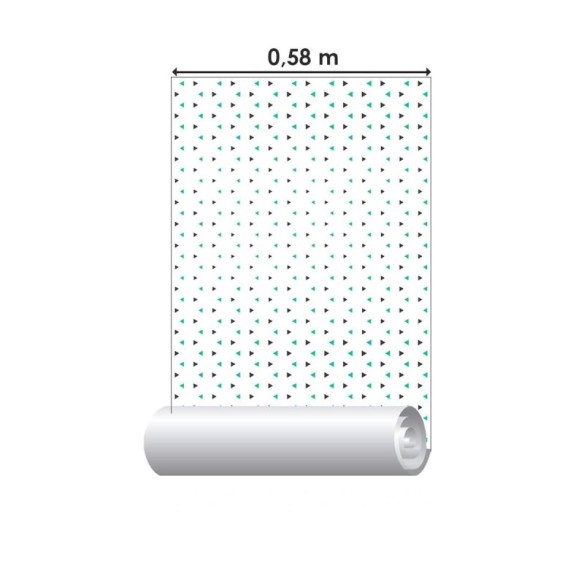 Papel de Parede Adesivo Minimalista Triângulos N04096