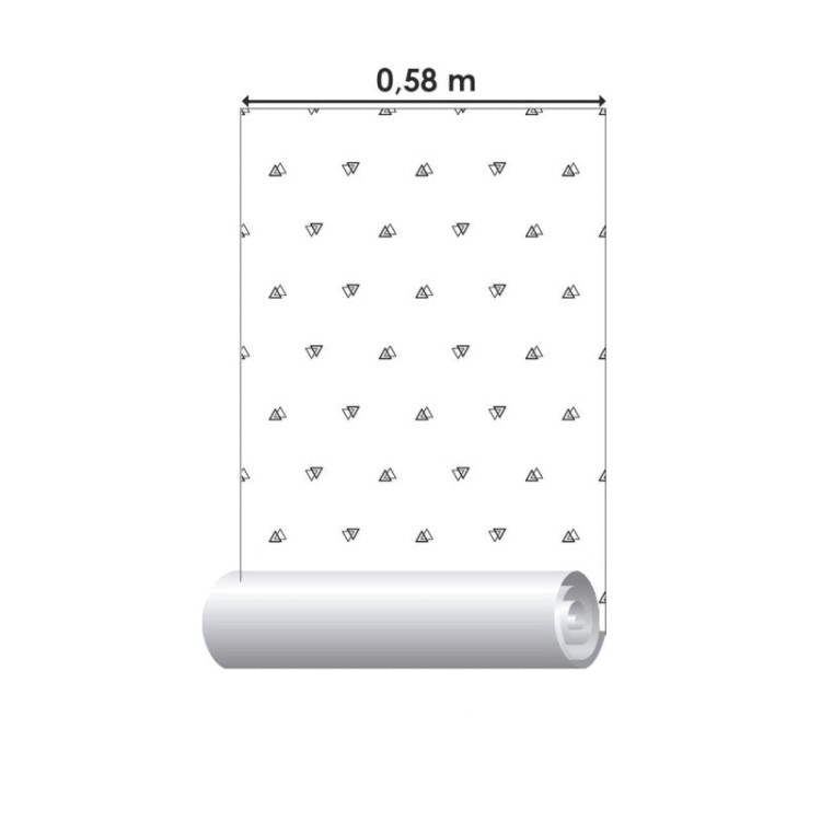 Papel de Parede Adesivo Minimalista Triângulos...