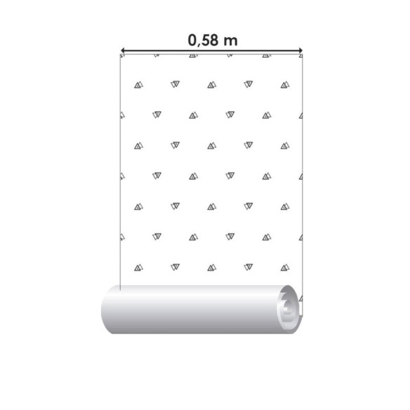 Papel de Parede Adesivo Minimalista Triângulos N06106