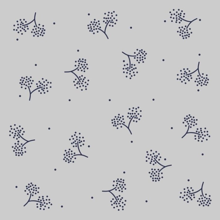 Papel de Parede Adesivo Minimalitsa Flores Azul...