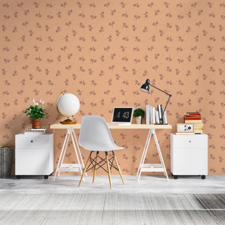 Papel de Parede Adesivo Minimalitsa Flores N06131