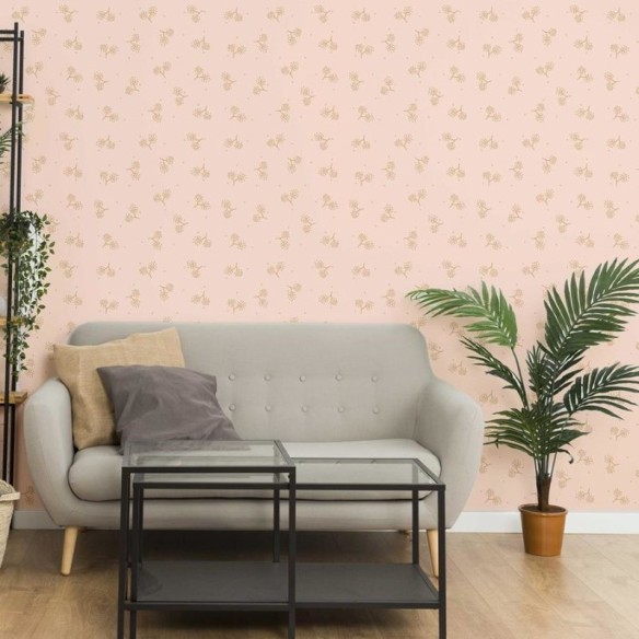 Papel de Parede Adesivo Minimalitsa Flores N06133