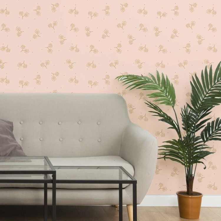 Papel de Parede Adesivo Minimalitsa Flores N06133