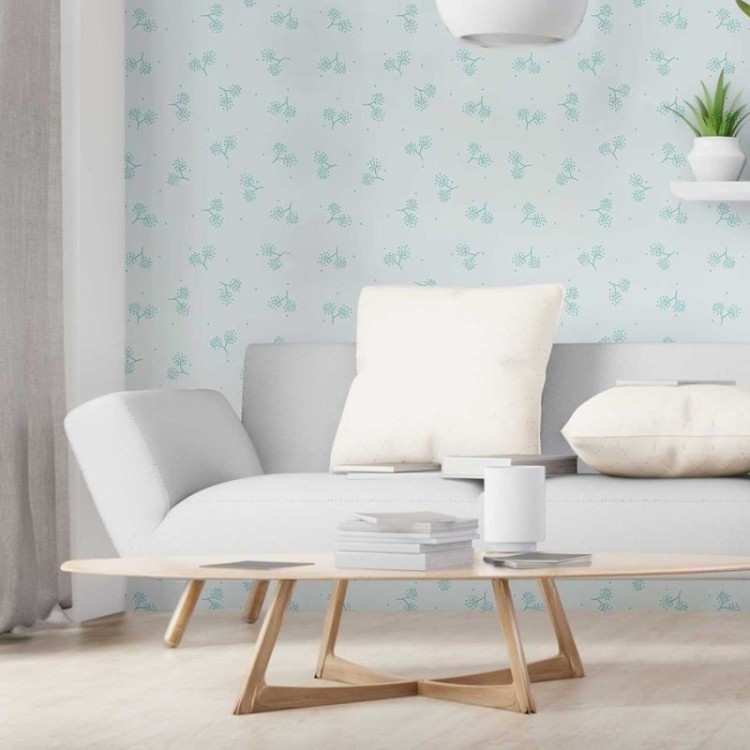 Papel de Parede Adesivo Minimalitsa Flores...