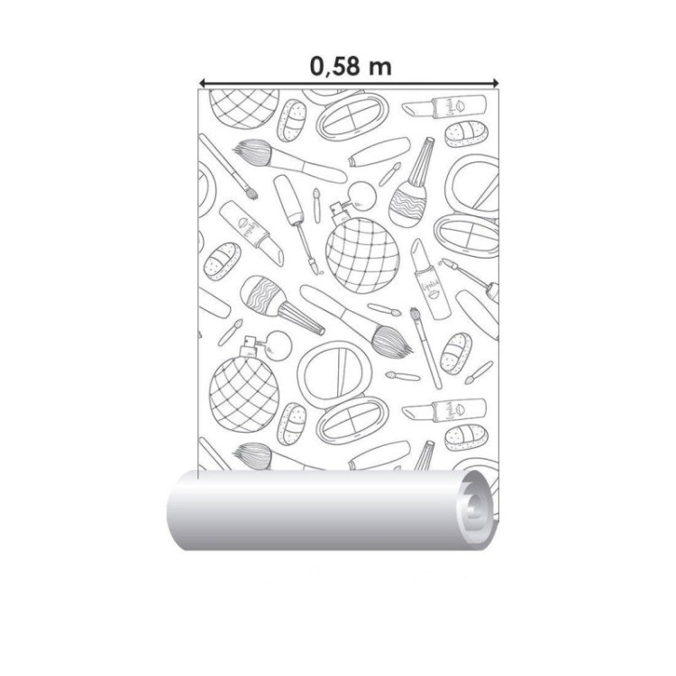 Papel de Parede Adesivo Moda Maquiagens N015062