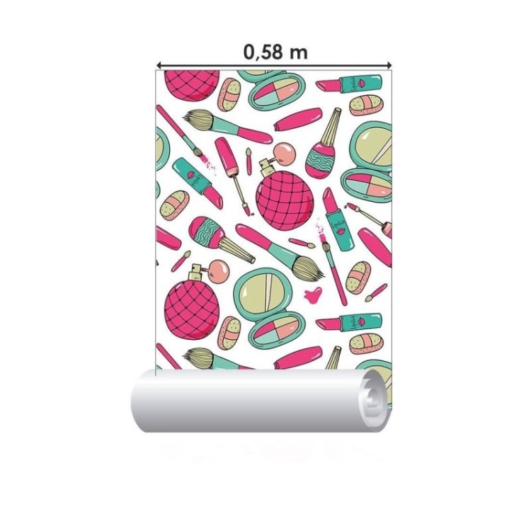 Papel de Parede Adesivo Moda Maquiagens N015063