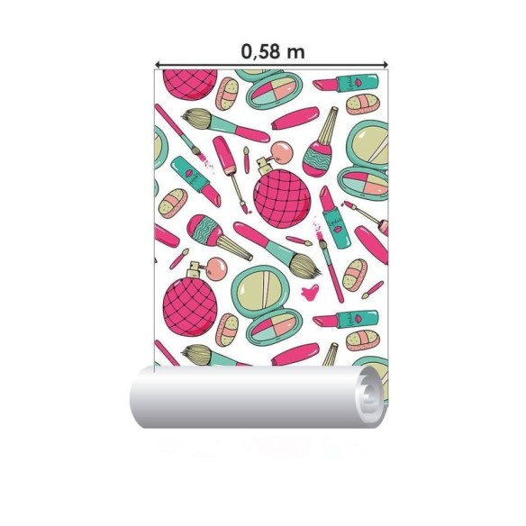 Papel de Parede Adesivo Moda Maquiagens N015063