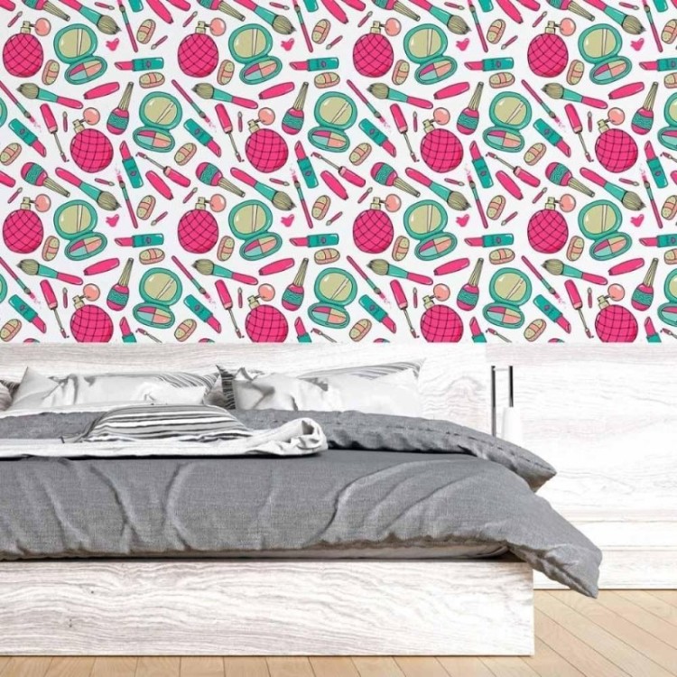Papel de Parede Adesivo Moda Maquiagens N015063