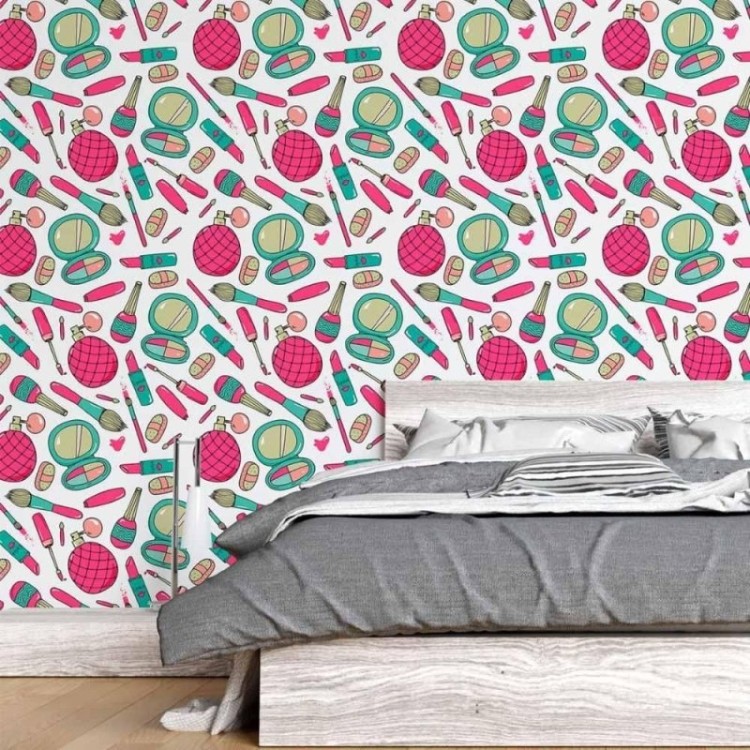 Papel de Parede Adesivo Moda Maquiagens N015063