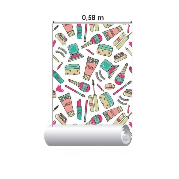 Papel de Parede Adesivo Moda Maquiagens N015064