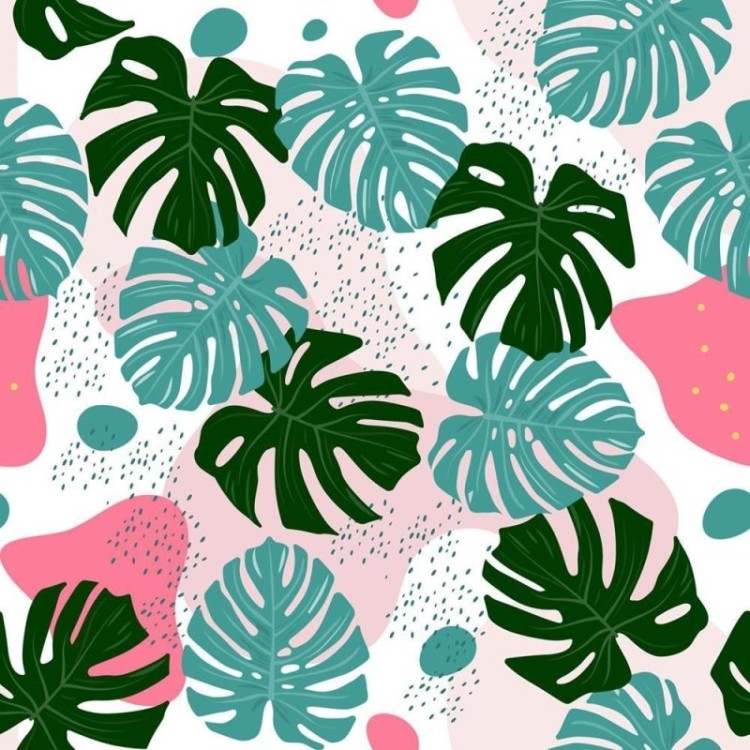Papel de Parede Adesivo Monstera Tropical...